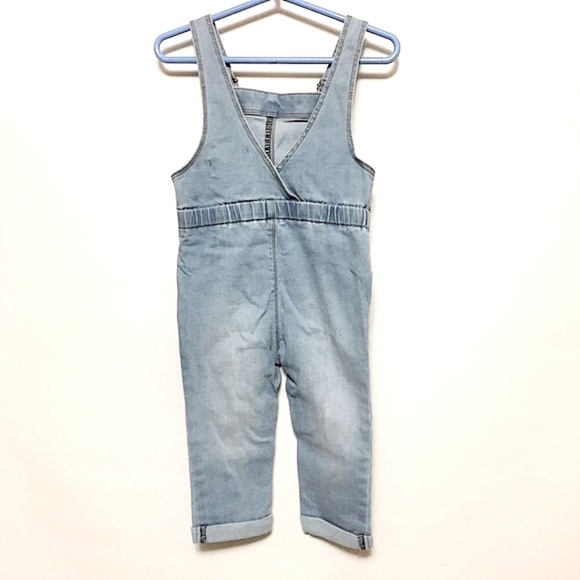 Old Navy Light Wash Denim Overalls 2T - Picture 3 of 6